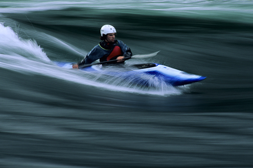 photo of kayaker